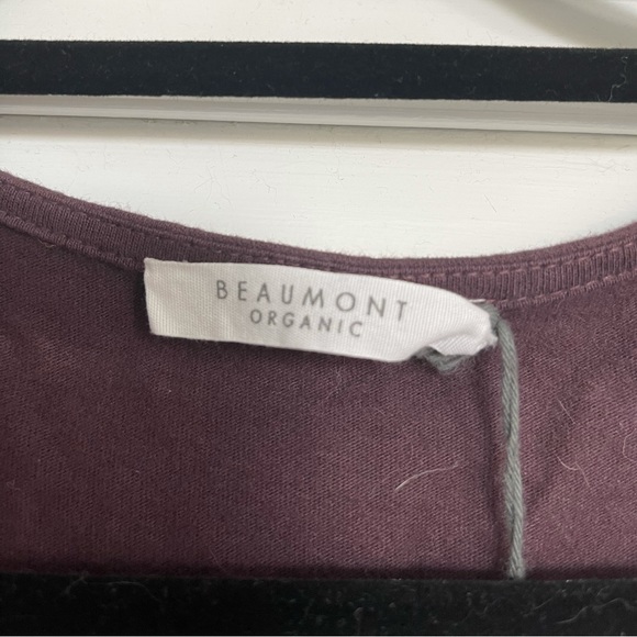 NWT Beaumont Organic Plum 100% Organic Cotton Knit Dress, XS - Picture 7 of 9